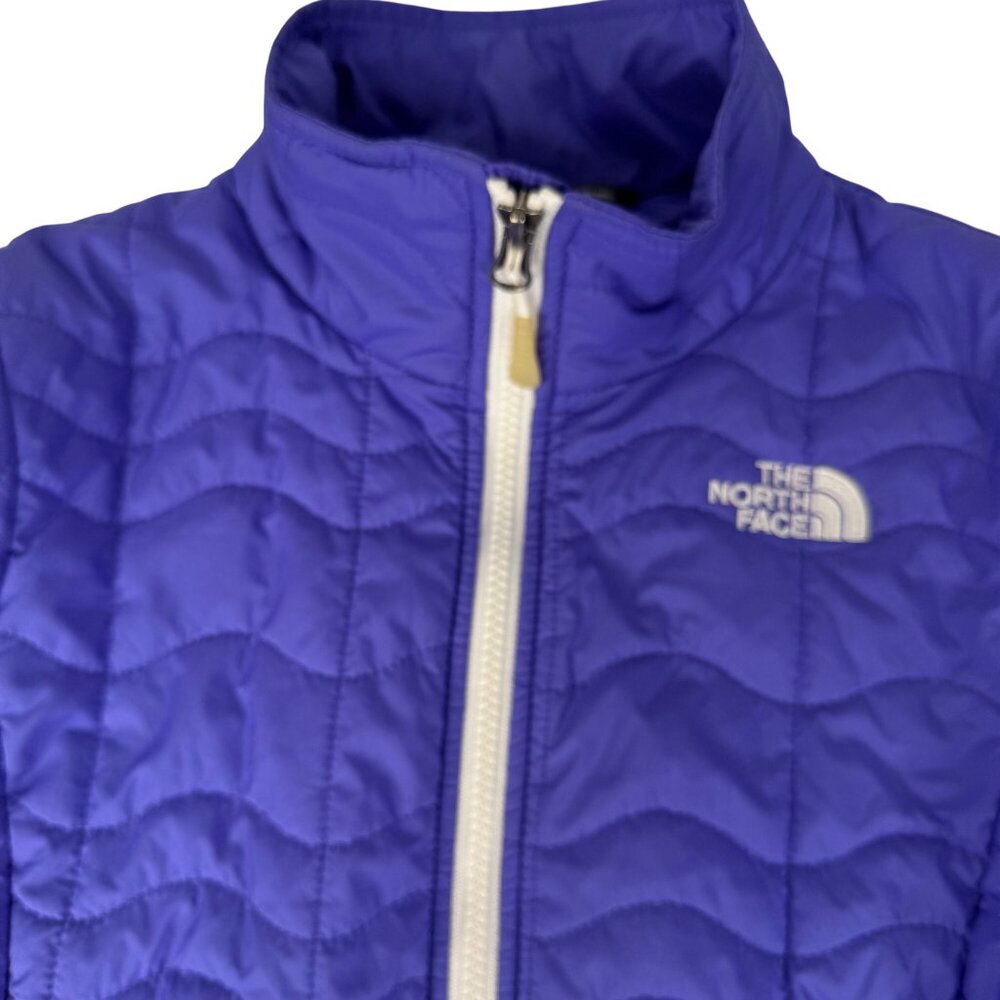 The North Face TNF Womens Quilted Jacket Purple XS Nylon Lightweight Full Zip - Picture 6 of 16